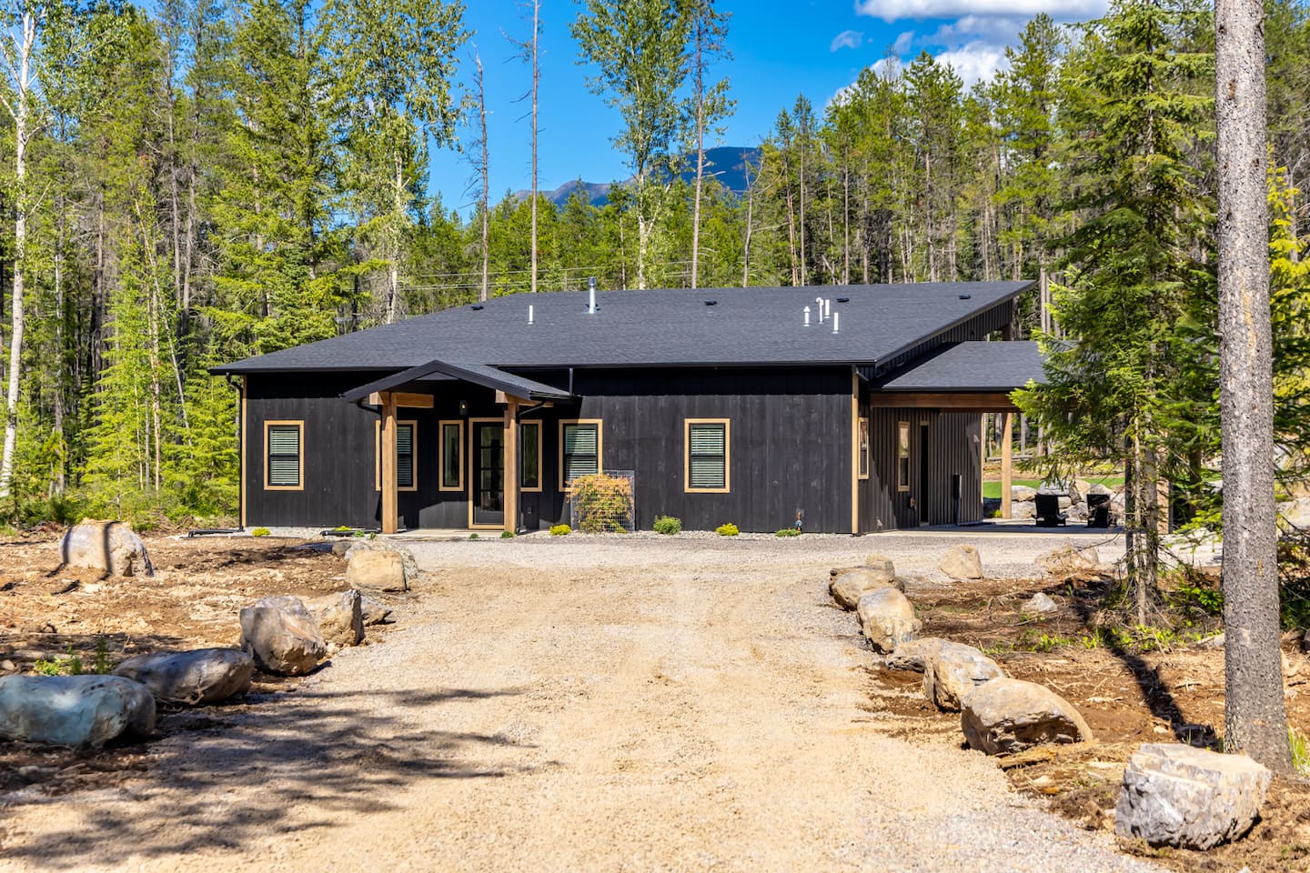 Glacier Getaway 2 secluded forest exterior